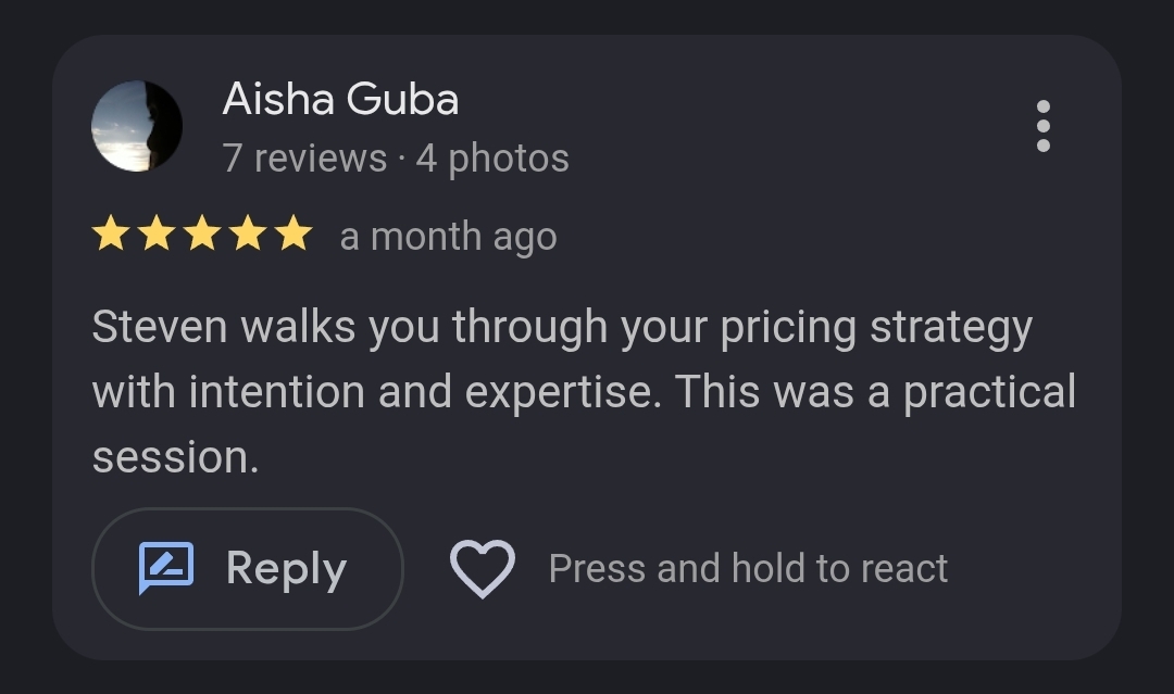 Pricing Template for Business